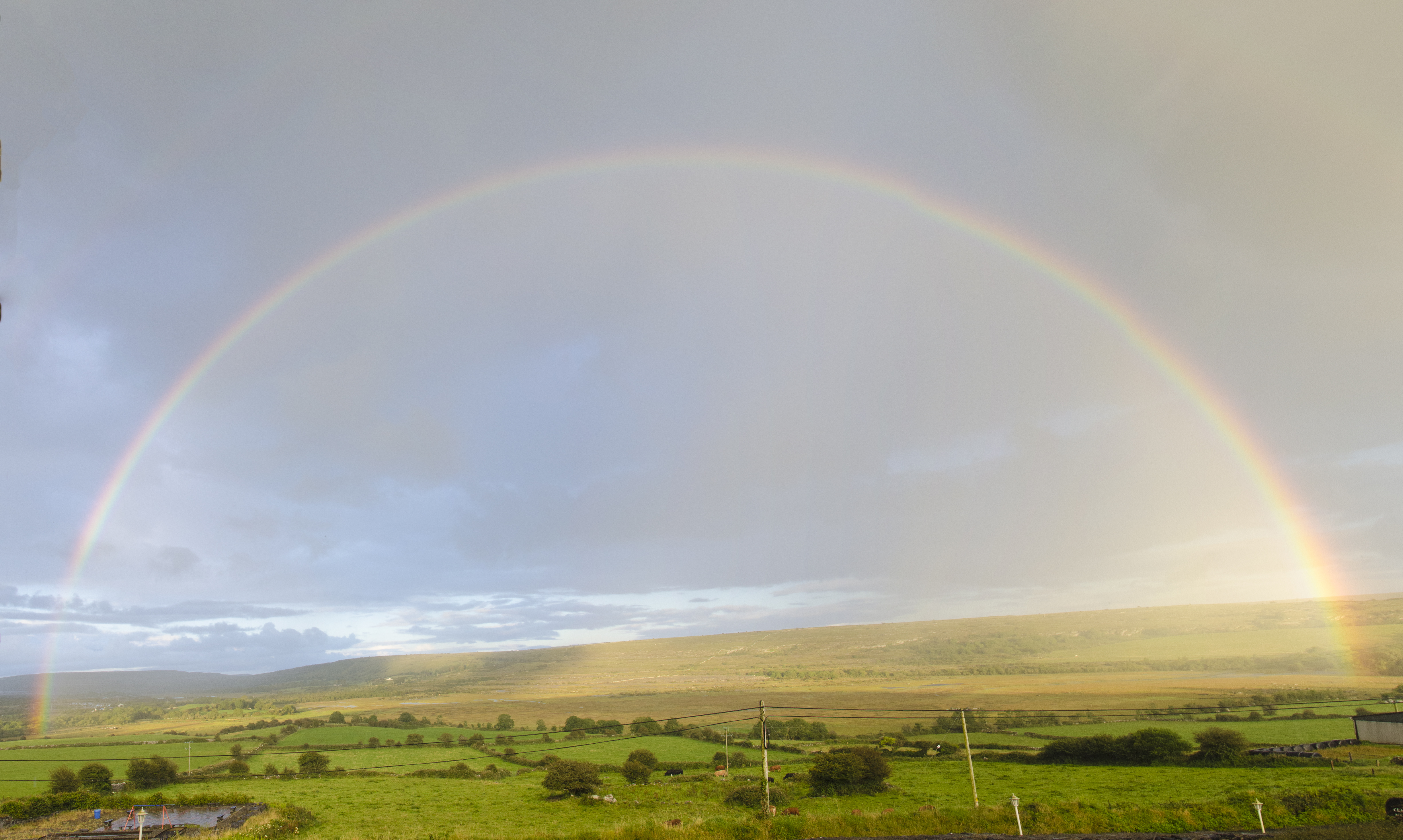 Rainbow over rural Ireland