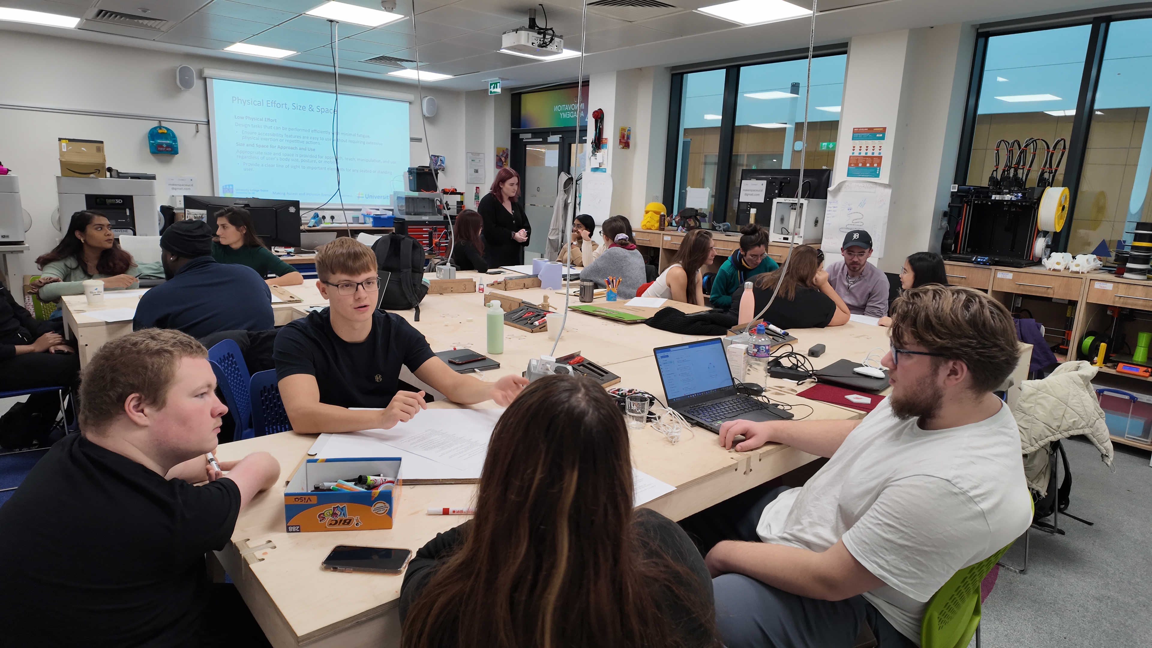 Students of the Makers Space Residency Workshop