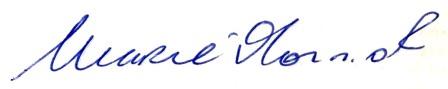 Marie O Connor Signature