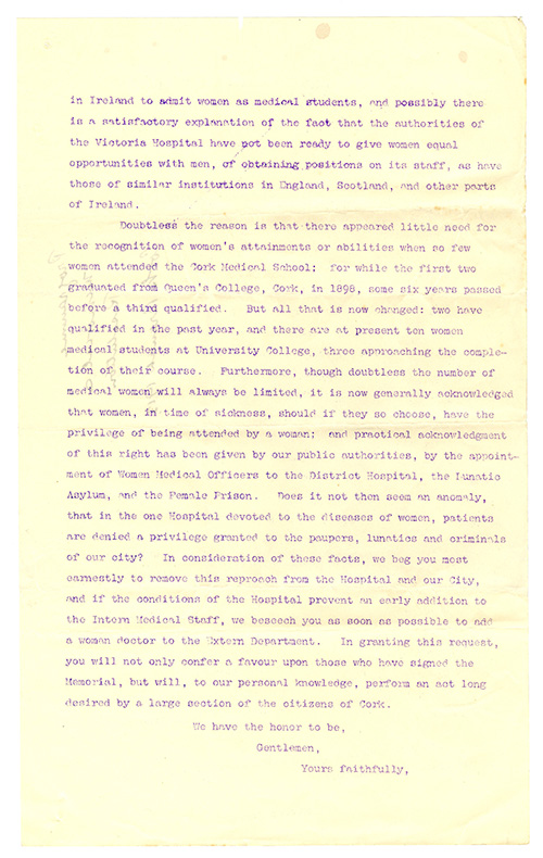 Petition for employment of female doctor page 3