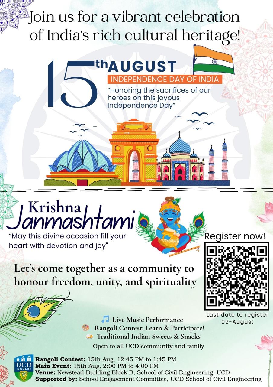 Indian Independence Day and Janmashtami