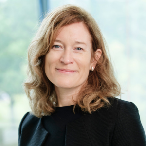 Woman smiling to camera