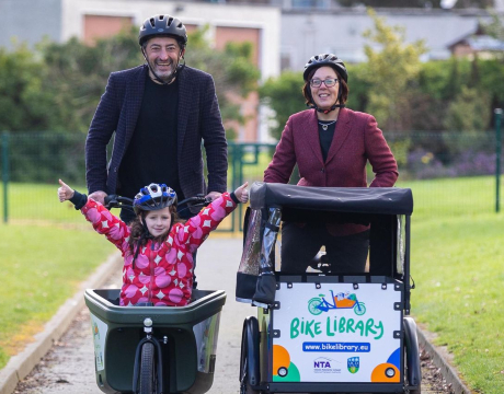 The UCD &lsquo;bike library&rsquo; scheme encourages families to make a permanent move to sustainable travel and is being rolled out to schools across Dublin. 