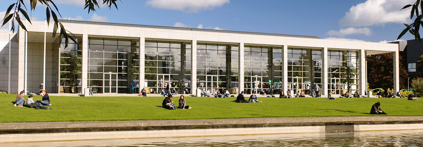 O'Reilly Hall across the lake