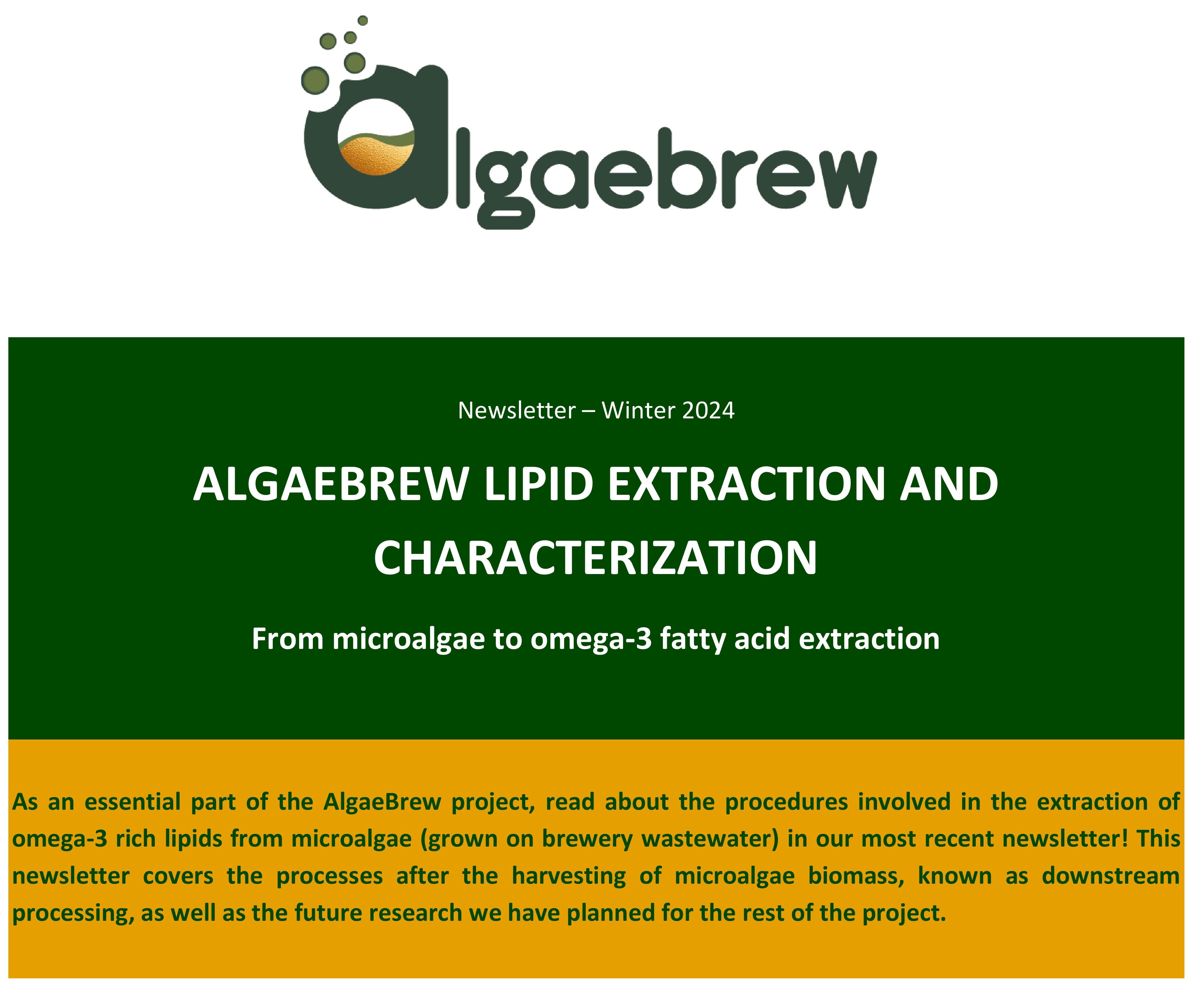 LIPID EXTRACTION AND CHARACTERIZATION