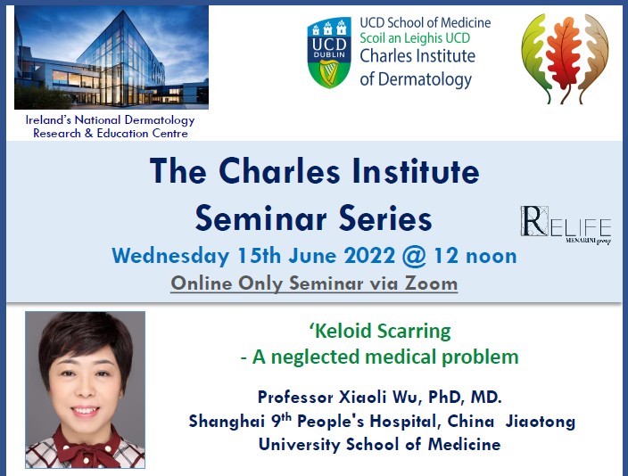 Talk 3 - "Keloid Scarring - A neglected medical problem" by Prof. Xiaoli Wu, Shanghai 9th People\'s Hospital, China Jiaotong, University School of Medicine