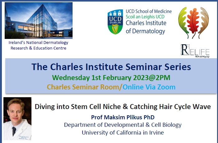Talk 9 - "Diving into Stem Cell Niche & Catching Hair Cycle Wave" by Maksim Plikus, Department of Developmental & Cell Biology, University of California in Irvine
