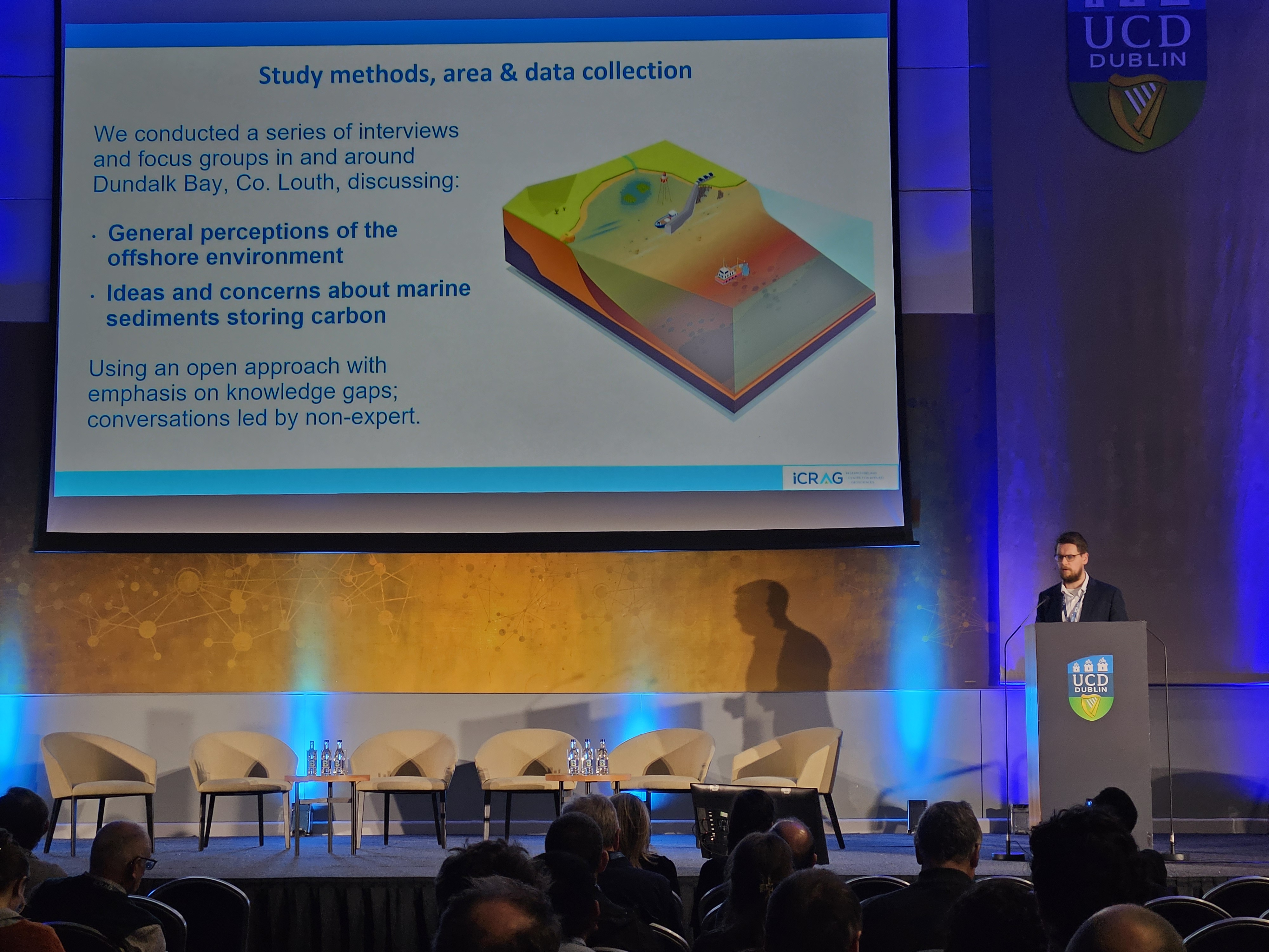 Tomas Buitendijk presents at iCRAG conference