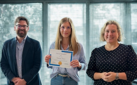 Katharina Richter awarded the Fionola Kenndy Prize