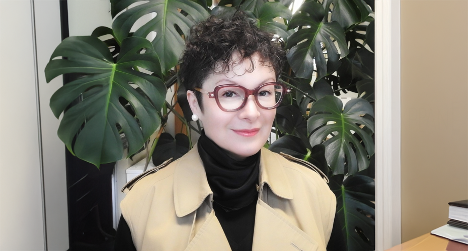 woman looking at the camera