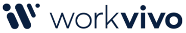 A nave wordmark logo with the words Workvivo.