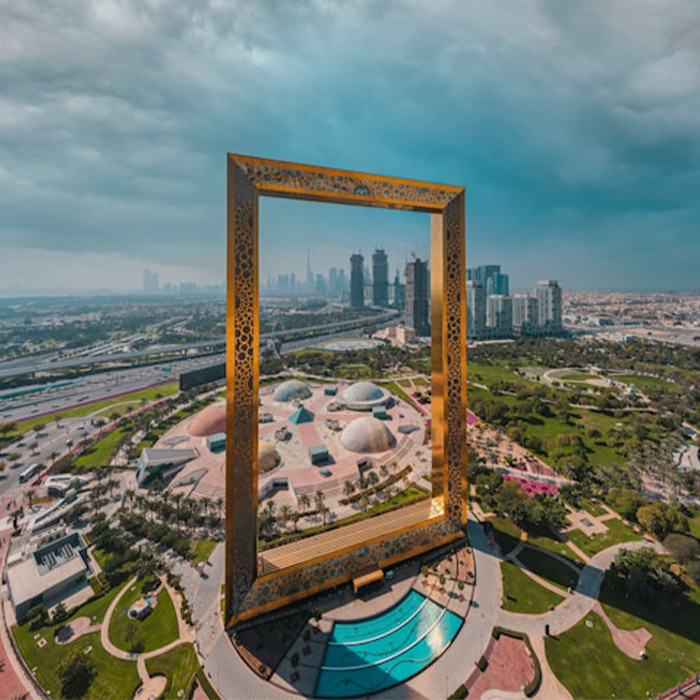 The Dubai frame.