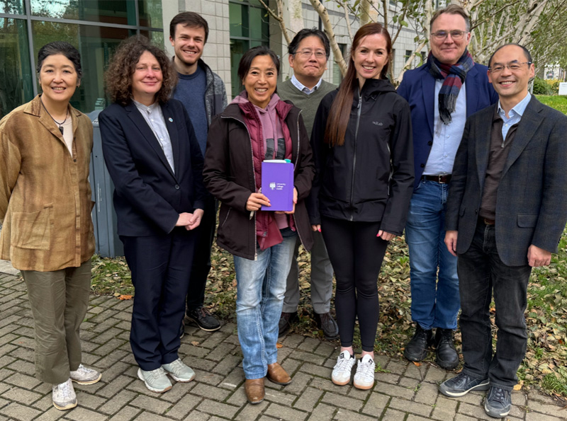 A visit by colleagues from Kyoto University