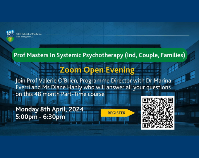 Prof Masters in Systemic Psychotherapy Flyer April 8th