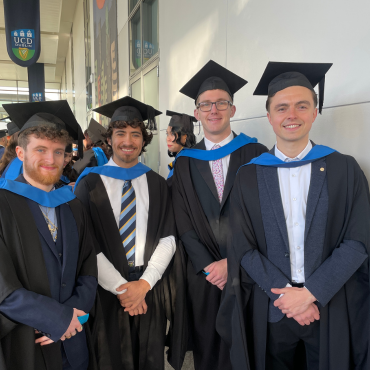 UCD graduates in caps and gowns December 2025