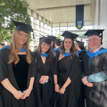 UCD graduates in caps and gowns December 2025