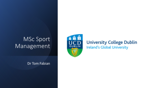 Cover image of a presentation in navy and white