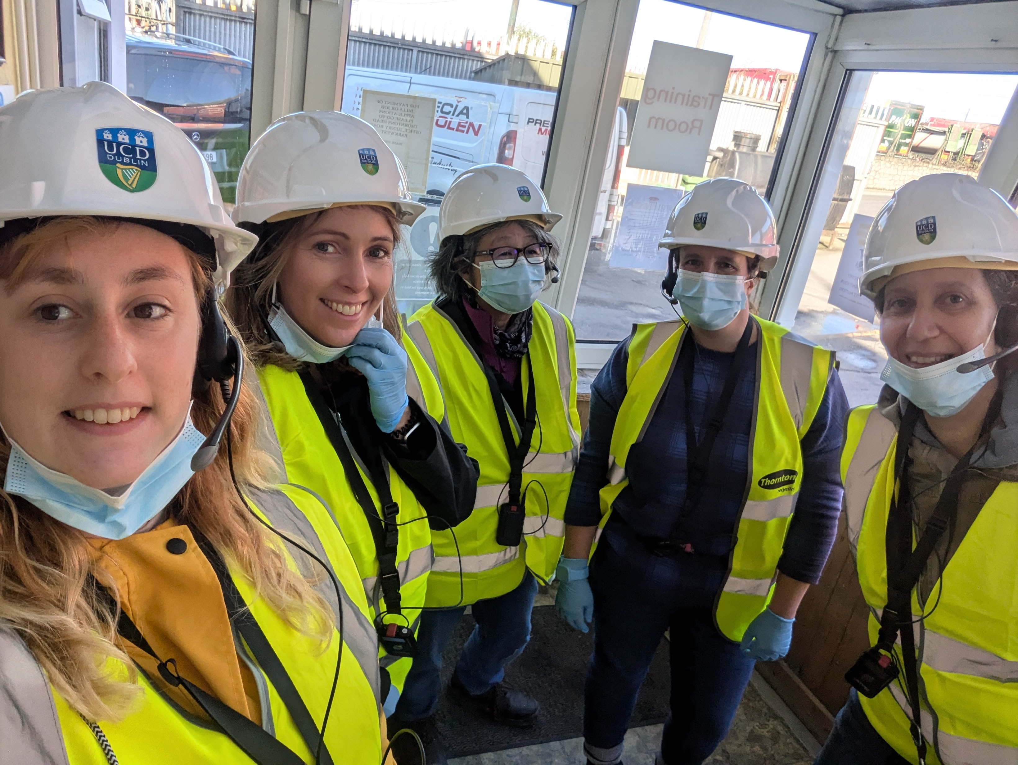 SRI steering committee visit to Thornton's recycle