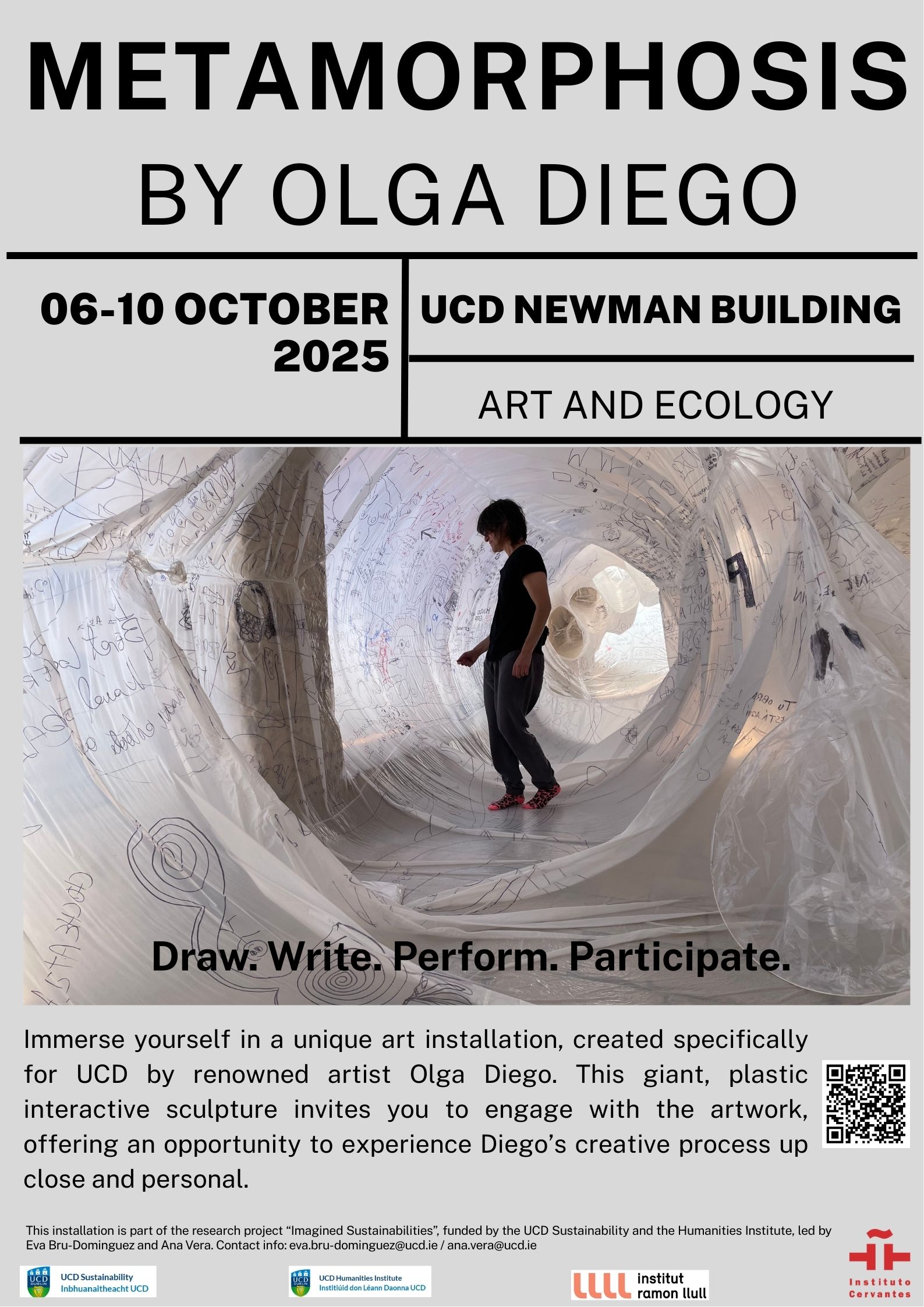 Exposing plastic pollution through UCD art installation