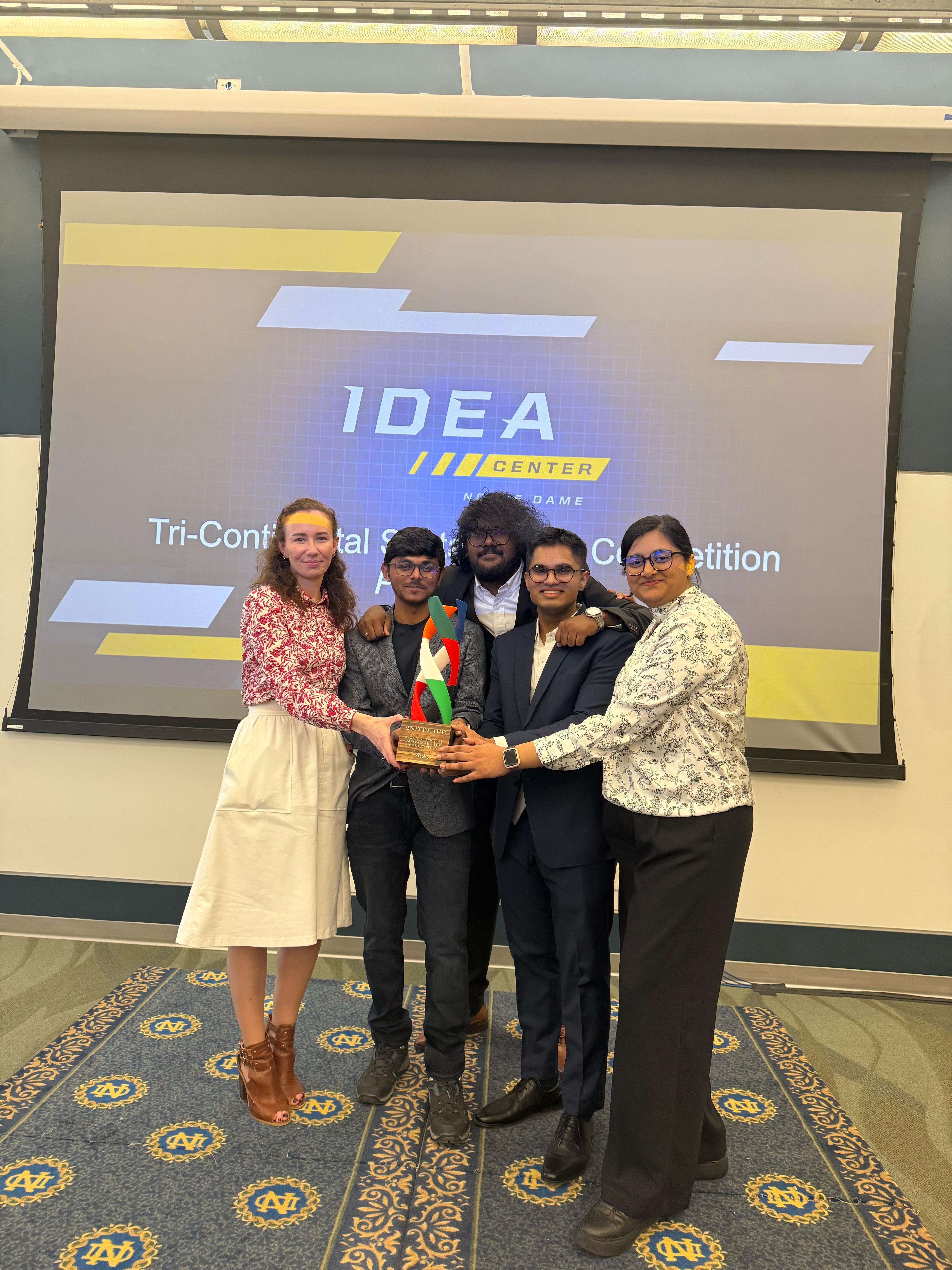 UCD team wins second prize at Tri-Continental Sustainability Competition