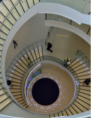 Staircase in Science building