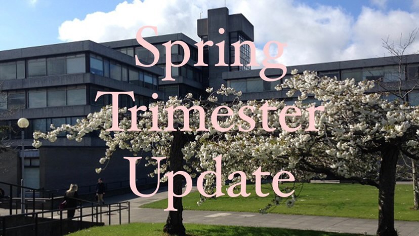 Please click here to read an important announcement regarding the Spring Trimester.